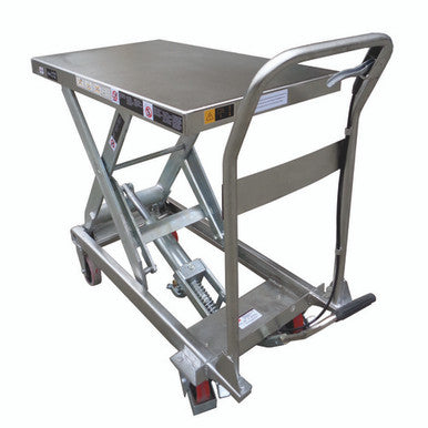 450kg - Stainless Steel Top - Scissor Lift Table - Manual; TF50S